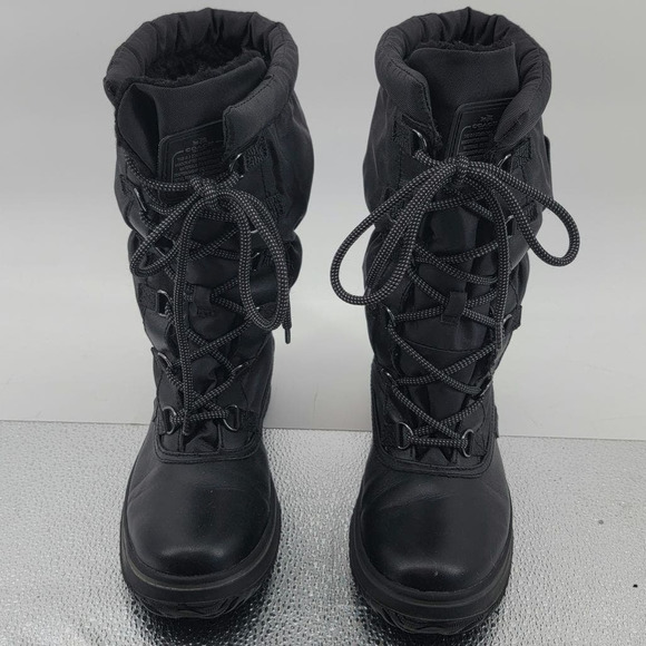 Coach Sage All Weather Leather Nylon Boots 6 Black 36 EUR - Picture 10 of 14